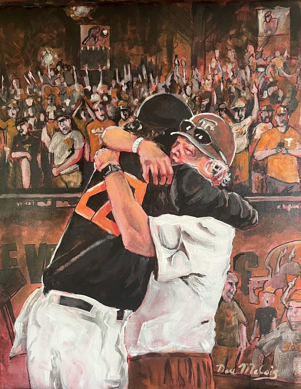 BaseVols Share a Good news: Tony Vitello receive awesome painting from his best friend Dave Van Horn