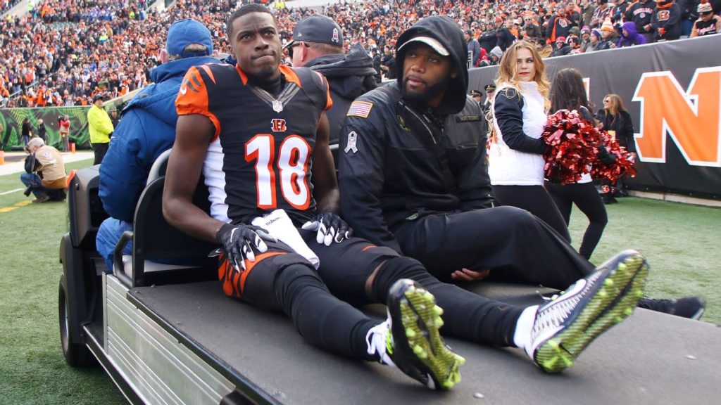 Cincinnati Bengals will be without their starting defender for the remainder of the season due to a torn ACL.