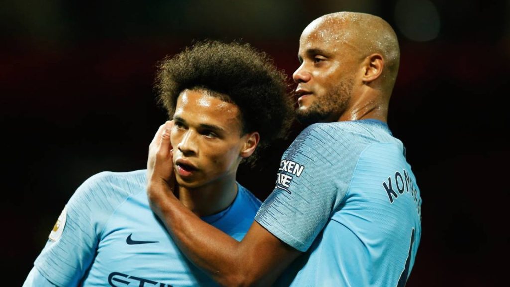 Winter-Transferdeal: Trainer Vincent Kompany im Dialog, um Leroy Sané an Galatasaray abzugeben