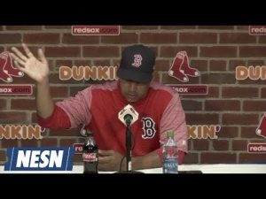 D’Angelo Ortiz addresses nepotism allegations, stating, “The Red Sox are backing me not because of my name.”